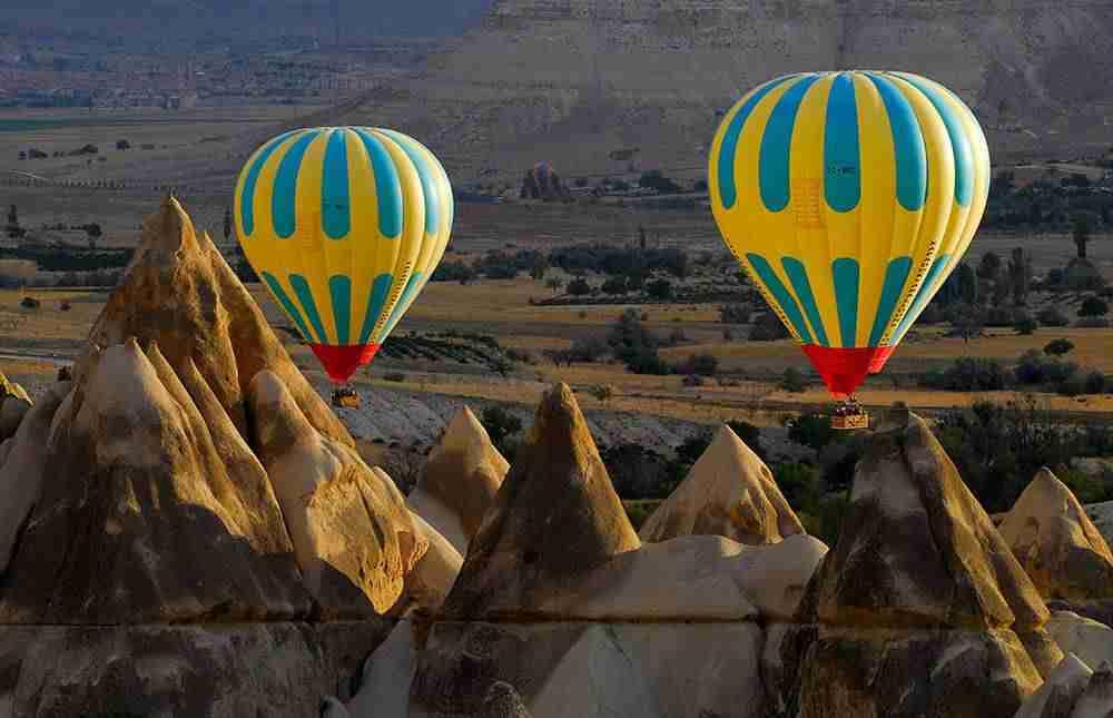 hot air balloons
